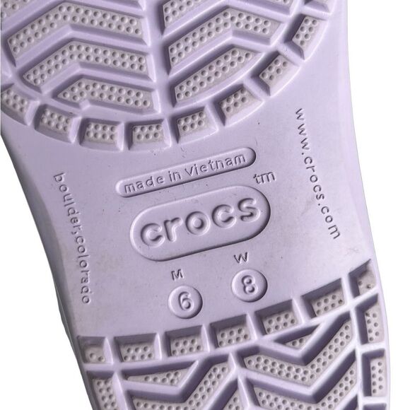 NWOT Crocs Unisex-Adult Crocband Clog Lavender/Purple, 8 Women/6 Men - Picture 13 of 16